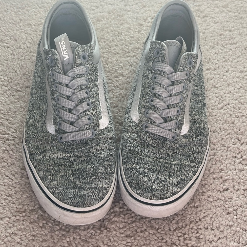 Gray Slip-On Vans W10